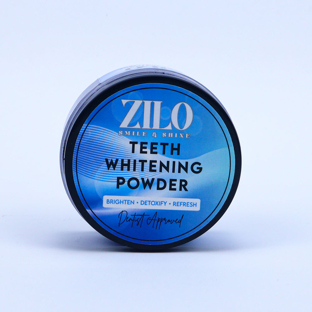 Zilo Teeth Whitening Powder – Smile & Shine Naturally | Enamel-Safe, Fresh Mint Formula